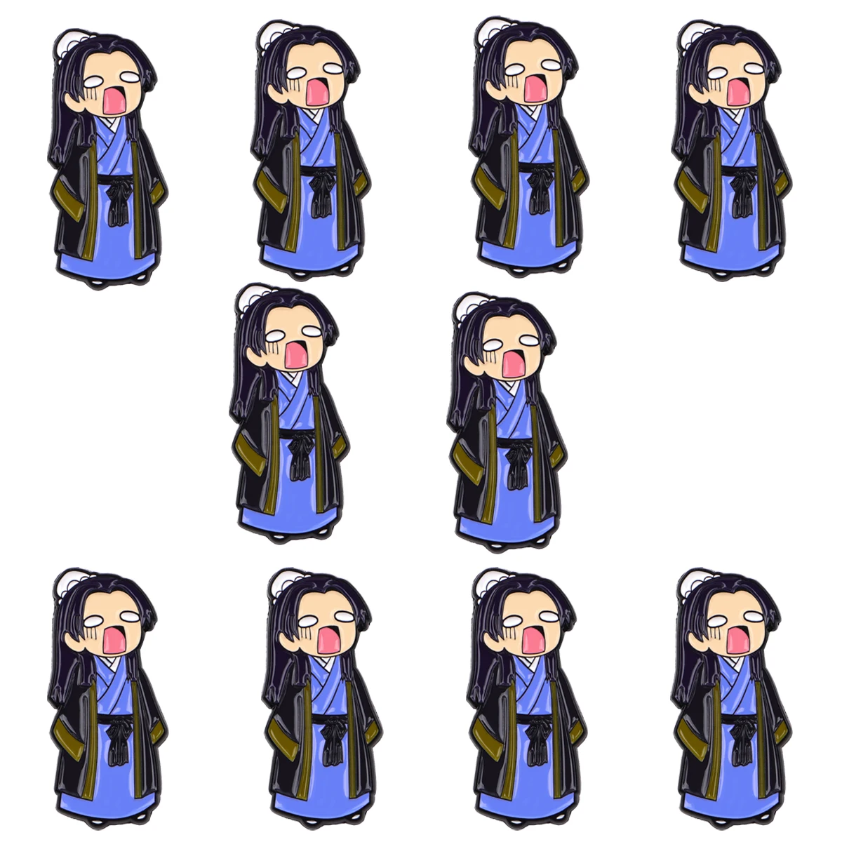 10pcs Japanse Anime Maomao Emaille Pin Hot Badge Op Rugzak Reversspeldjes Manga Broches voor Jassen Cosplay Accessoires Gift speelgoed