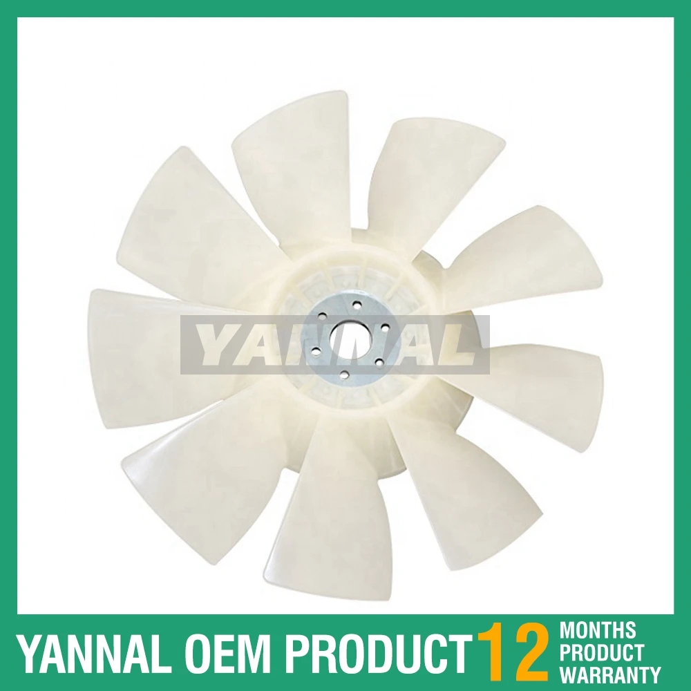 Новый вентилятор 600-625-7520, лезвие вентилятора, охлаждение вентилятора для Komatsu PC60-7 4D102