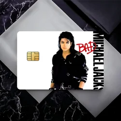 Singer M-Michael J-Jackson Bank Credit Cards Bus Pass Stickers Cool Decoration Waterproof 4PCS Card
