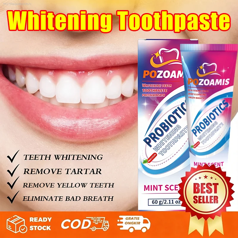 Gentle Whitening Toothpaste for Daily Brushing, Effectively Wash off Surface Tea Stains, Coffee Stains & Smoke Stains, Improve Teeth Visual Look, Fresh Scent for Daily Oral Care