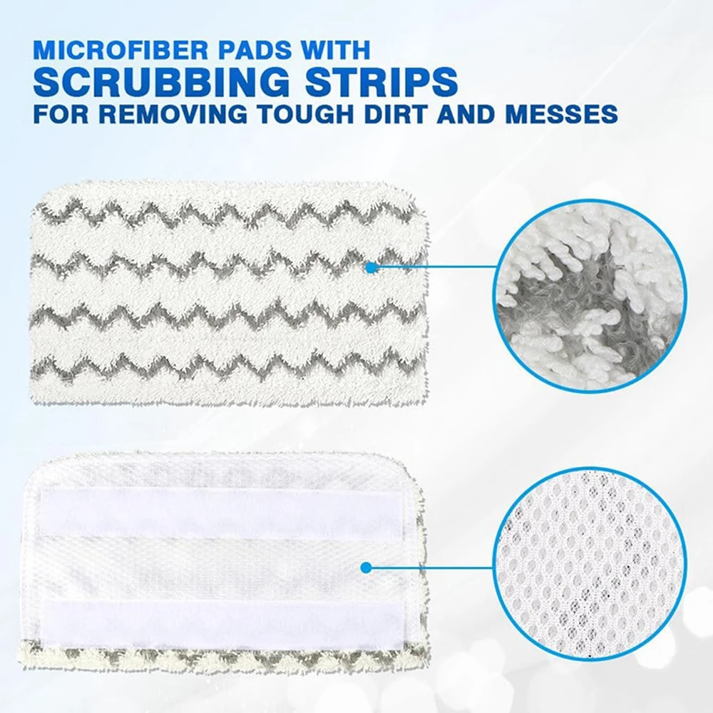 4Pcs/Kit Microfiber Steam Mop Replacement Pads Fit For Shark Vacuum Cleaner S1000 S1000A S1000C Washable Reusable Pad Refill