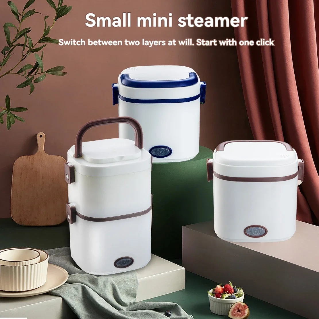 

Ланч-бокс с электроподогревом может быть подключен для переноски риса с одним или двухслойным сохранением готовки