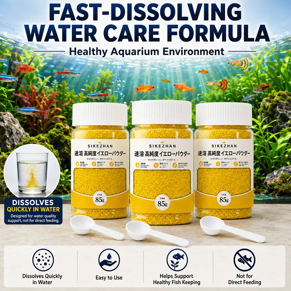 Aquarium Fish Yellow - 230g Quick Dissolve Yellow Aquarium Powder