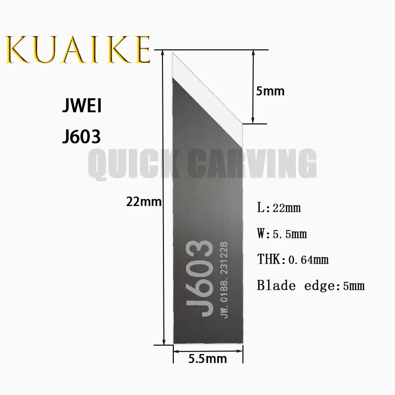 10PCS JWEI Vibration Oscillating Cutter CNC Cutting Blade Tangential Knife JWEI J351 J353 J360 J367 J603 J357-A J357-B