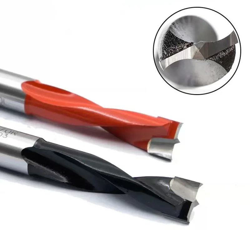 Left Right Rotation Woodworking 57mm 70mm Drill Bits Router Bit Row Drilling Two Flute Wood Hole Cutter Router Drill Bit