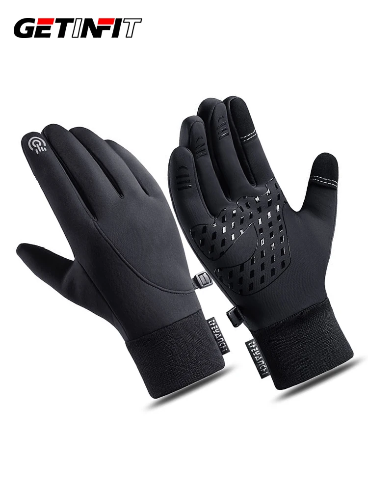 AliExpress GETINFIT Cycling Gloves Male Female Autumn Winter Outdoor Sports Waterproof Touch Screen Warm Fleece Thickened Fishing Anti-wear
