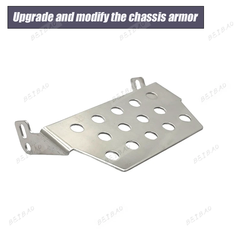 Rüsten und ändern Sie die Fahrgestellpanzerung des ferngesteuerten Autos für Wltoys 1/10 104006 104010 104020 104026