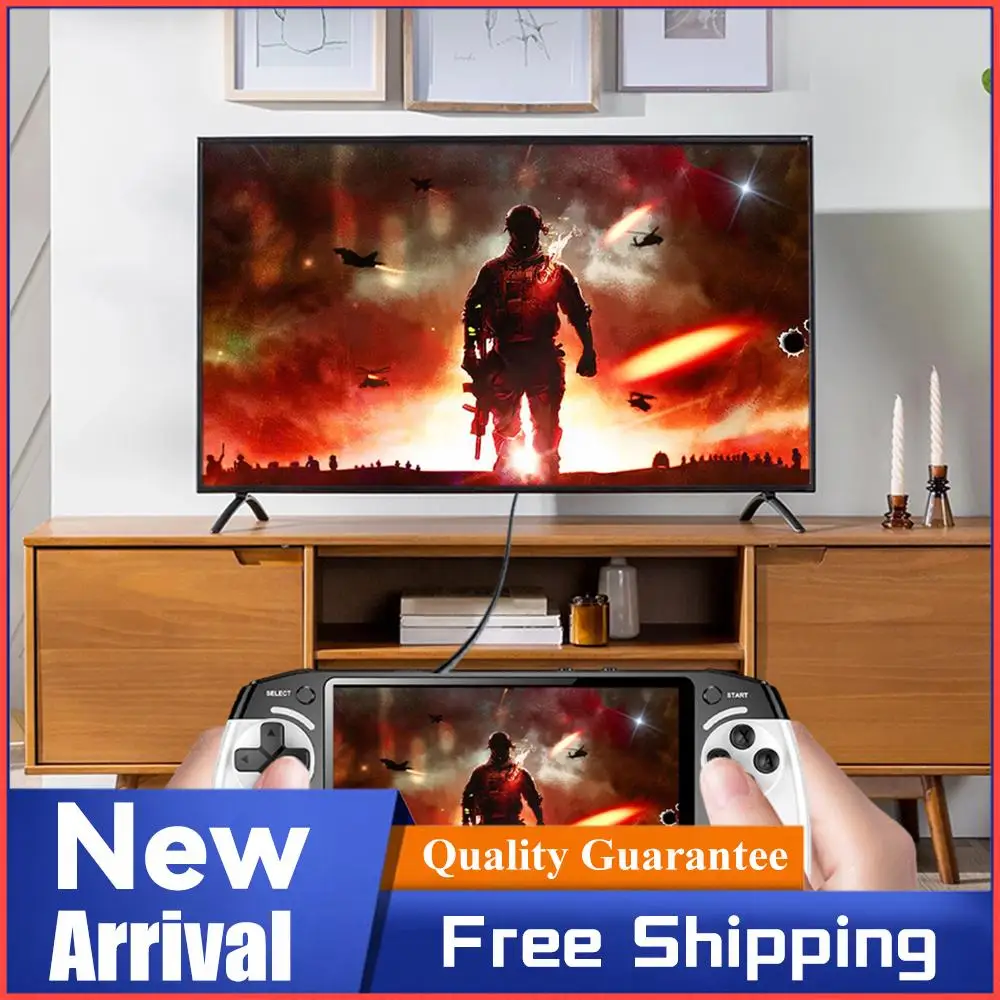 

Портативная игровая консоль с экраном 5,5 дюйма, 1500 мАч, портативный игровой плеер с зарядкой Type-C, электронный игровой плеер для детей и взрослых