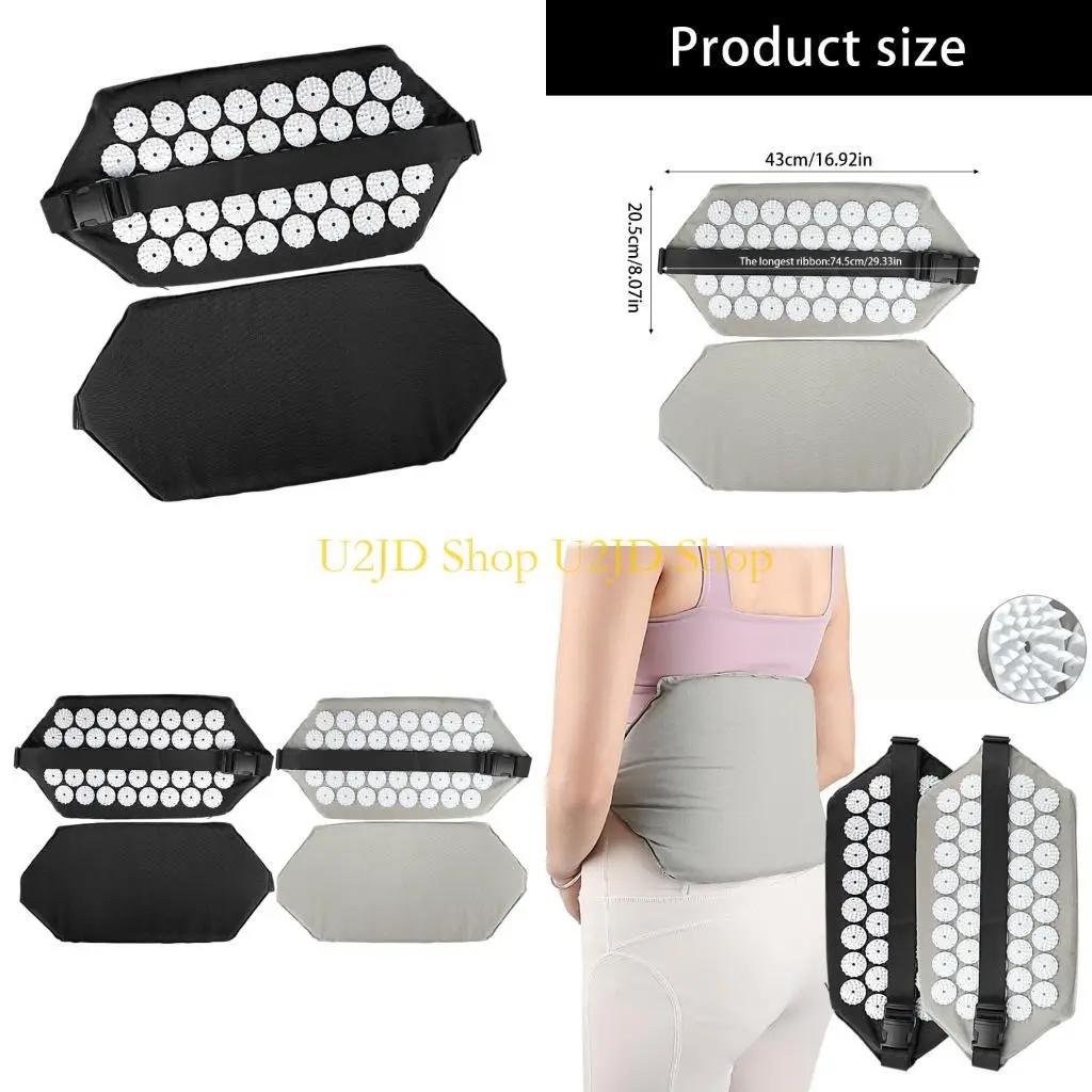 

U2JD Acupunctures Massage Waist Belt Providing Full Back Support Soft Cotton And Polyurethane For Pains Relief And Comfort
