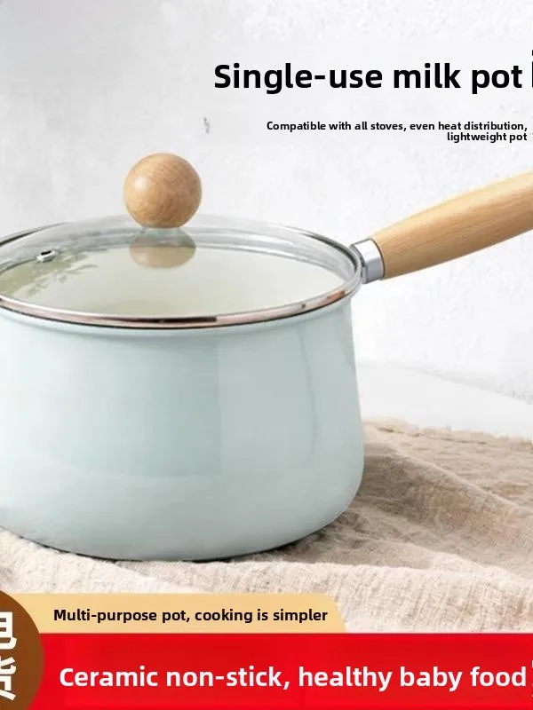 

Modern Cerc Baby Food Pot One-Person Noodles Cooking Non-Sti Baby Feeding Soup Pot Steng And Cooking Inteated