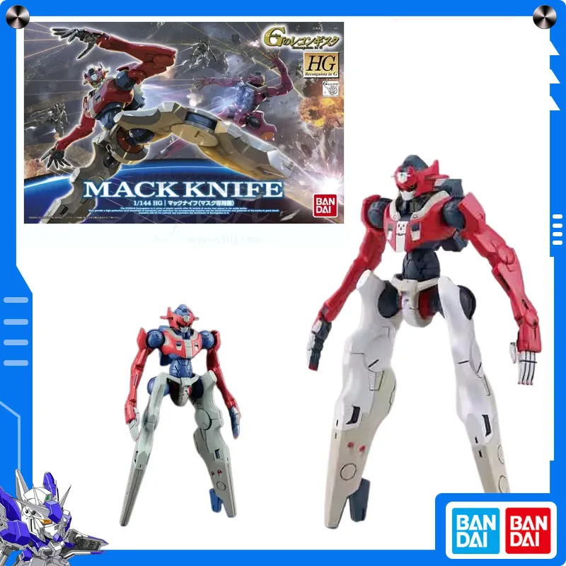 Originele Bandai Gundam Reconguista in G 1/144 HG Mac Mes (Masker Custom) Anime Action Figure Assembly Model Verzamel Ornament