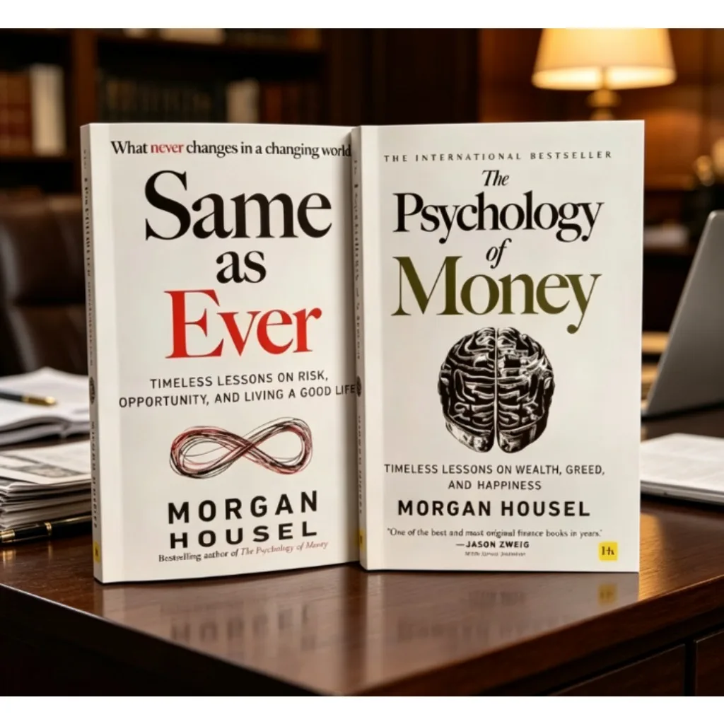 2 Books By Morgan Housel The Psychology of Money And Same as Ever Book in English Paperback libros english books books