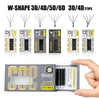 SEEDEW W forma 3D 4D 5D 6D floración automática abanicos prefabricados extensiones de pestañas flores sabe maquillaje súper suave completo denso