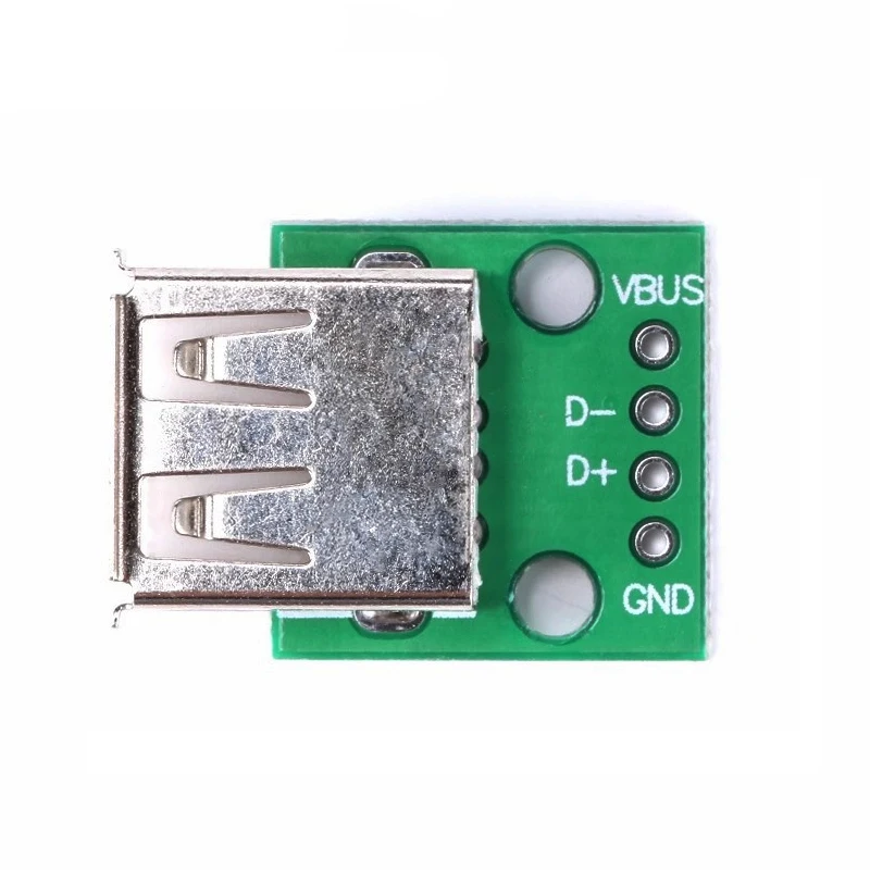 1/5/10Pcs Type A Female USB To DIP 2.54mm PCB Connector Female USB PCB Board Connector USB PCB Socket USB Connector