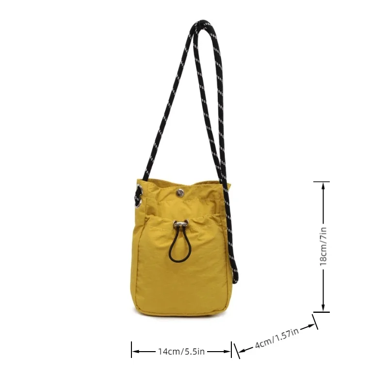 حقيبة كتف نسائية جديدة، حقيبة برباط عصرية، حقيبة هاتف صغيرة خفيفة الوزن، مناسبة للاستخدام اليومي والرياضة والتسوق وما إلى ذلك