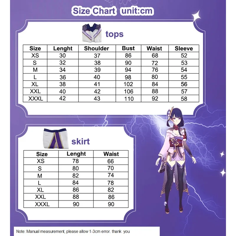 Genshin Impact Raiden Shogun Costume Cosplay Baal Abiti Raiden Mei Set completo Gioco Cosplay Vestito Parrucca Copricapi per Anime Expo