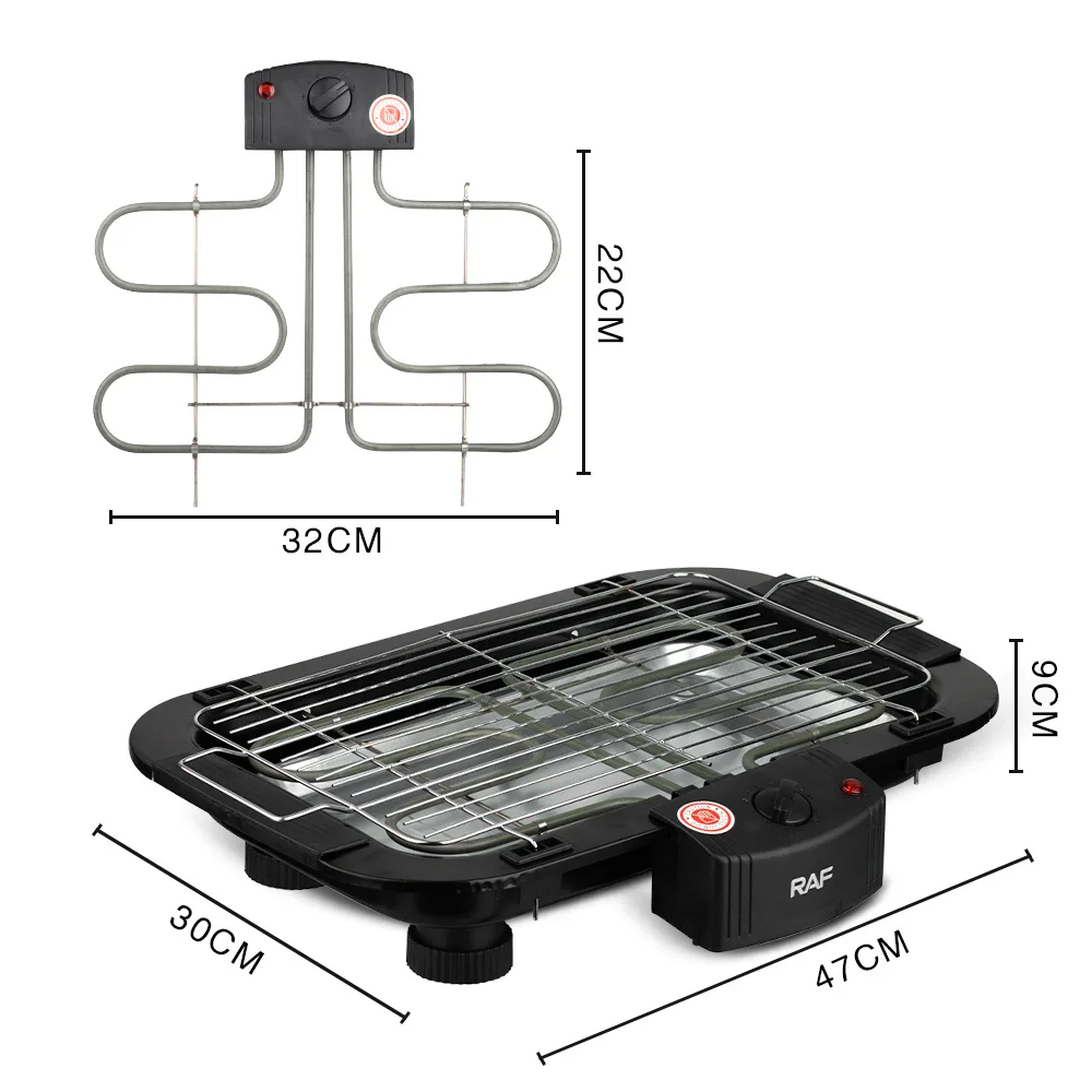 Electric Grill Rotary Oven Cooking Easy to Use Skewer Machine 2000W Fire Power Appliances Kitchen Home