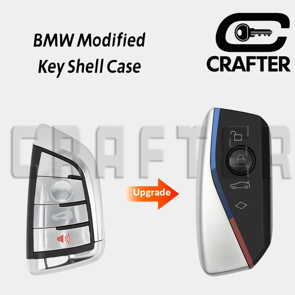 

Key Crafters Smart Car Key Shell Modified Upgrade 315/433/868MHz ID49 For BMW F Chassis CAS4 FEM BDC Insert HU100R Blade