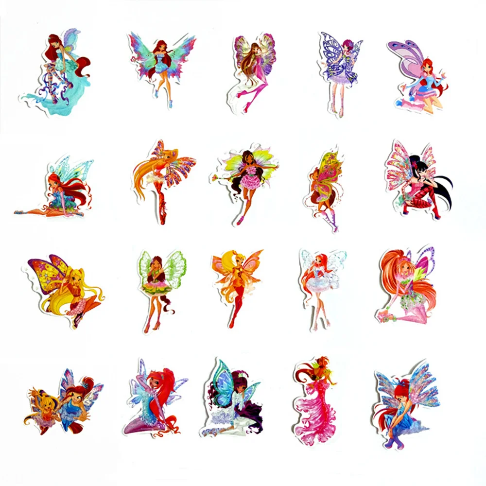 70-pack Cartoon Fairy Princess Graffiti Waterproof Stickers DIY Scrapbook Travel Luggage Personalized Creative Decorative Decals