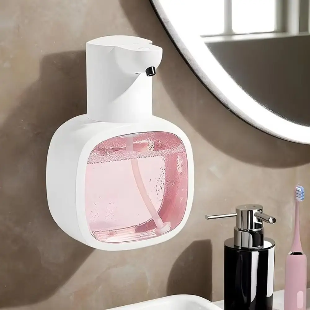 Dispenser automatico di sapone per le mani con capacità di 500 ml Dispenser di schiuma dal design impermeabile Lavatrice per mani intelligente montata a parete