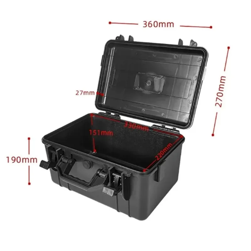 Organizer Portable Professional Plastic Tool Box Storage Large Waterproof and Shockproof Tool Chest Suitcase with Work Tools