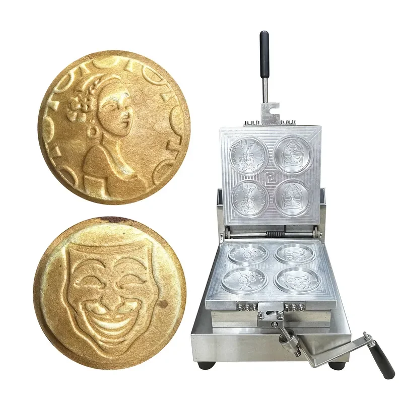 New Design Electric Burger Press and Waffle Machine 4 pcs Set for Male and Female Use