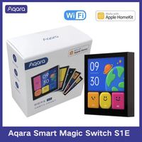 Aqara Smart Magic Switch S1E WIFI Touch Screen Control With Neutral Timer Calendar Statistics Scene Setting Remote For Homekit