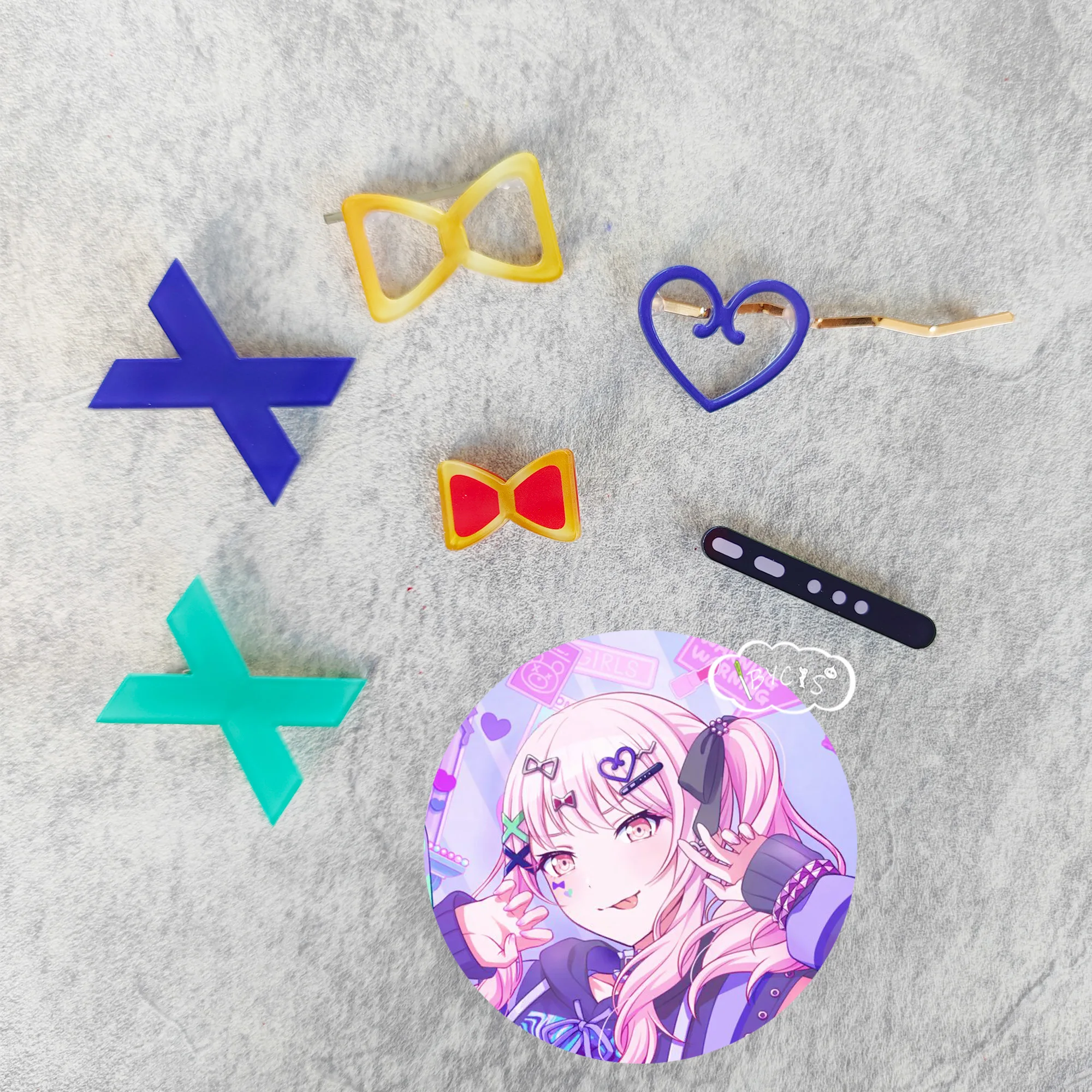 Anime Akiyama Mizuki Selen Tatsuki Cosplay Hairpin Girls Side Hair Grip Barrettes Hair Accessories Styling Hairdressing Makeup