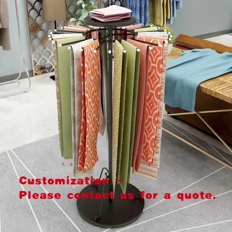 

custom.IYUBO Luxury Yoga Curtain Scarf Ribbon Flower Wrapping Silk Scarf Metal Scarf Display Rack Stand