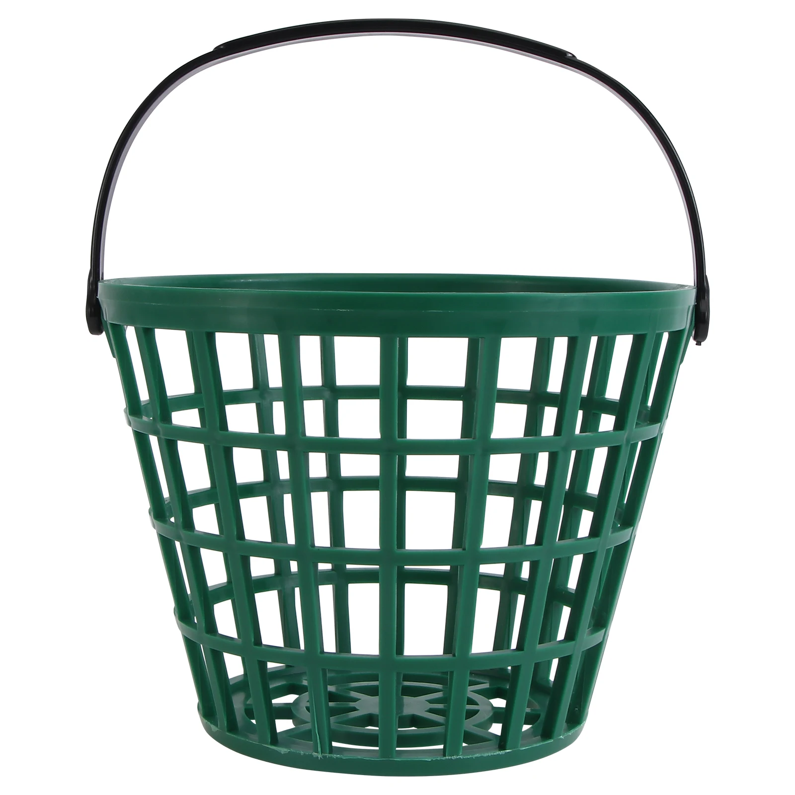 

50pcs Golf Ball Bucket Carrying Range Balls Sports Storage Foldable Swivel Handle Rust Proof Outdoor Stackable Minimal Space