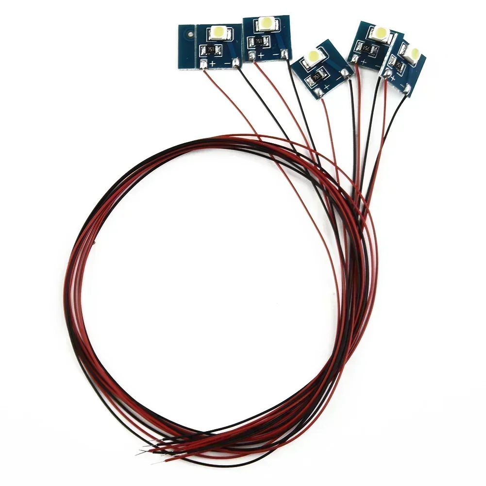 5pcs Model Train Pre-soldered Micro Litz Wired 12v LEDs For Model Railway Building Interior Lighting For Hornby OO HO