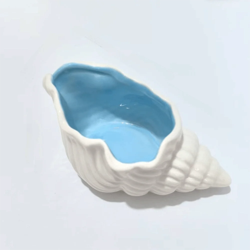3D Starfish/Shell/Conch Shape Ceramic Jewelry Tray INS Multi-Functional Ring Earring Holder Space-saving Anti-Scratch