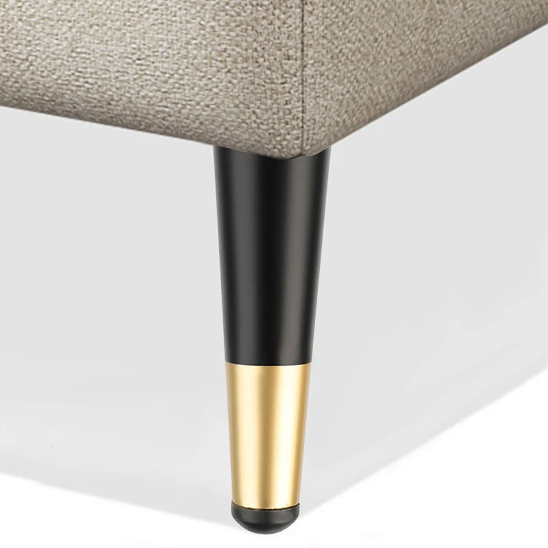 Imagem -05 - Ouro Móveis pé Mesa Pés Laminados de Aço tv Gabinete Sofá Suporte Pés Móveis Ferragem 10 12 15 17 20 25cm Peças Preto