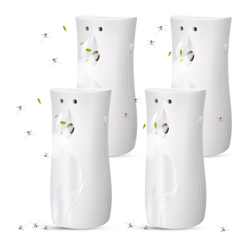 

A67Z Mosquito Flying Insect Control 4 Pcs Automatic Fly Sprays Dispenser Air Freshener Metered Sprays For Summer
