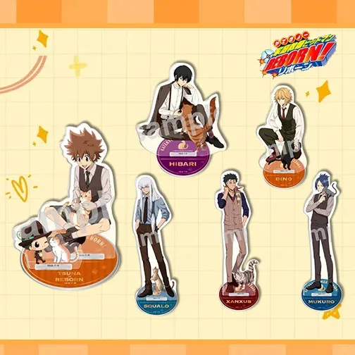 HITMAN REBORN акриловая подставка Tsunayoshi Sawada фигурка дисплей аниме коллекция украшение стола орнамент аксессуары подарок другу