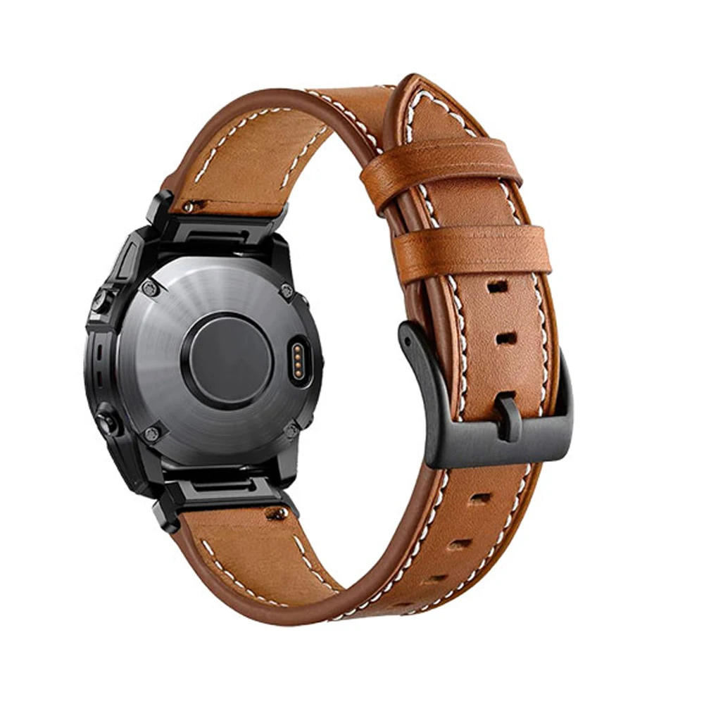 الجلود حزام ساعة ذكية ل Garmin Fenix 7 7X 6 6X برو 5X 5 Plus سوار حزام الساعات Fenix3 3HR الإفراج السريع معصمه 22 26 مللي متر