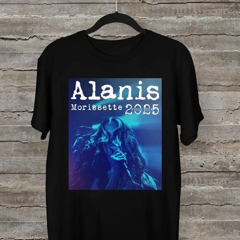 

НОВАЯ черная футболка Alanis Morissette 2025 World Tour всех размеров
