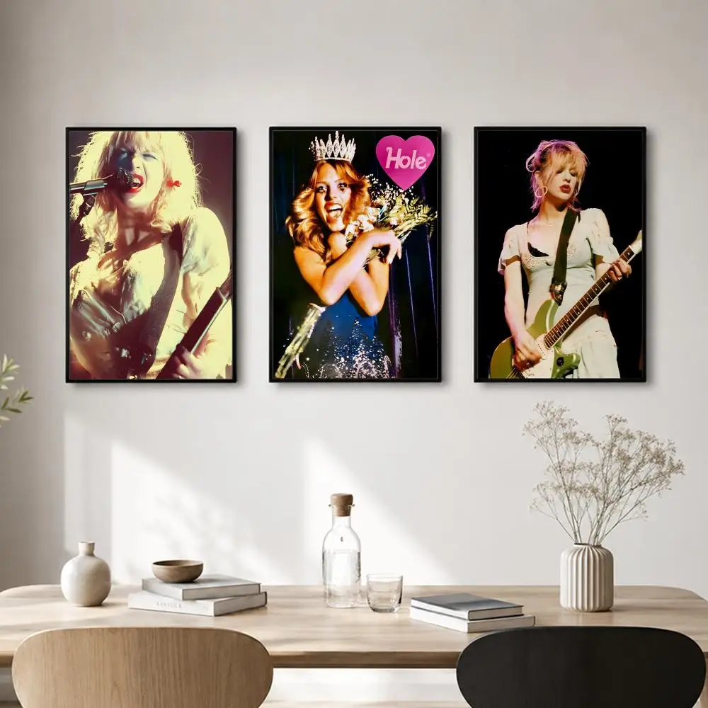 Band Hole Poster Self-adhesive Art Waterproof Paper Sticker Coffee House Bar Room Wall Decor
