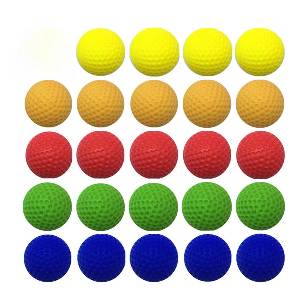 25/50/100szt Żółty PU Bullet Nerf Rival Refill Darts Toy Gun Round Bullets Toy Gun Ball Dart do Nerf Rival Apollo Zeus Gun
