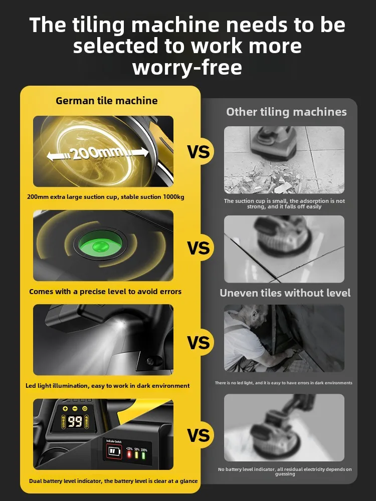 벽돌 타일링 기계 벽돌 타일링 기계 고전력 타일 타일링 바닥 타일 전기 진동기 진동 도구