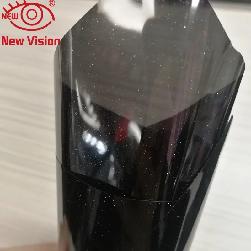 Wunderschöner, glitzernder Sternfilm-Aufkleber mit glitzerndem, reflektierendem Autofenster-Tönungsaufkleber