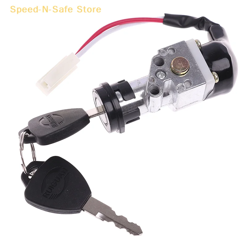 

Compact Electric Bike Battery Charger Lock – Includes 2 Keys, Suitable for Motorcycles, Scooters, and E-Bikes
