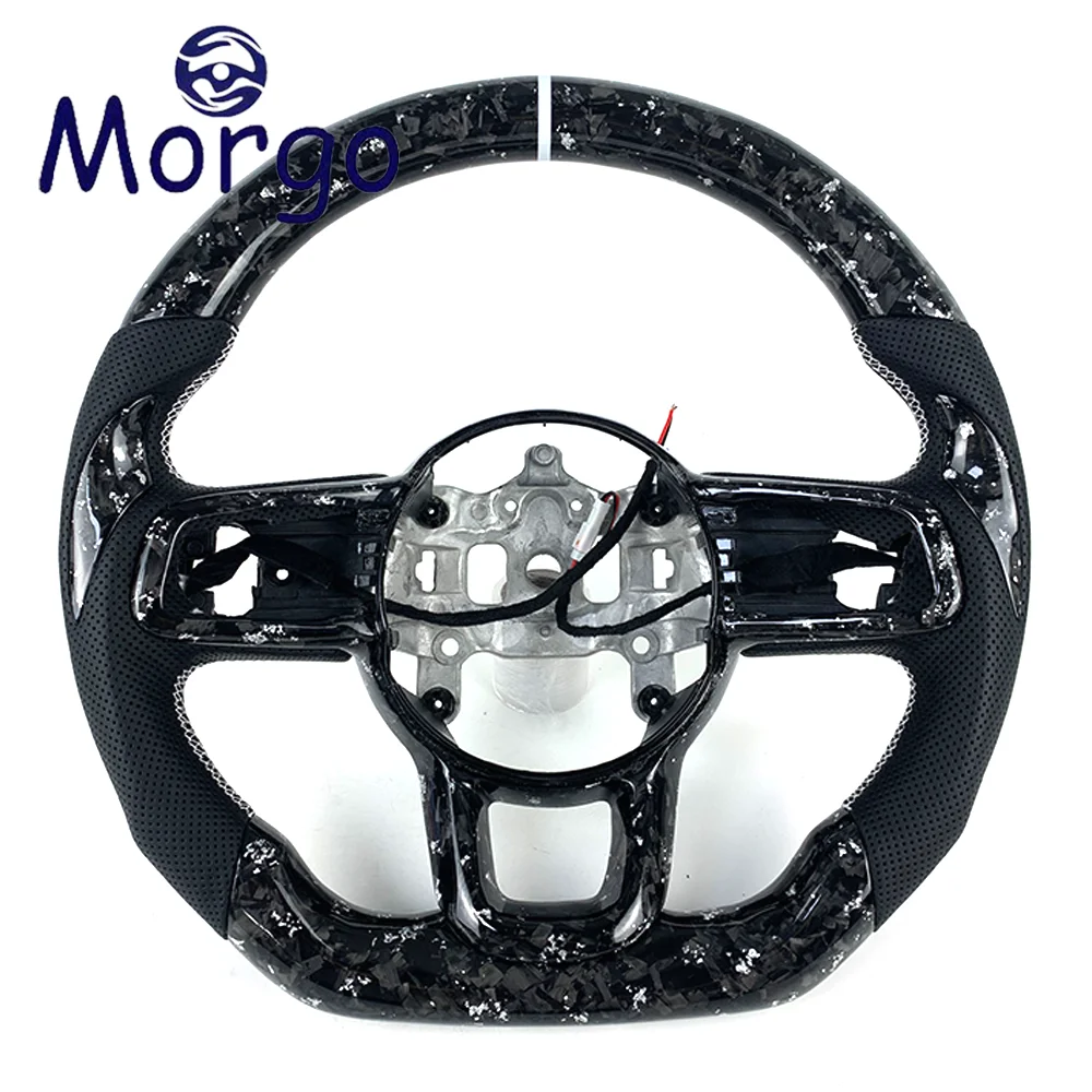 

Racing style design for Jeep accessories customized forged Carbon Fiber Car Steering Wheel for Wrangler JL JK Gladiator 2018-Now