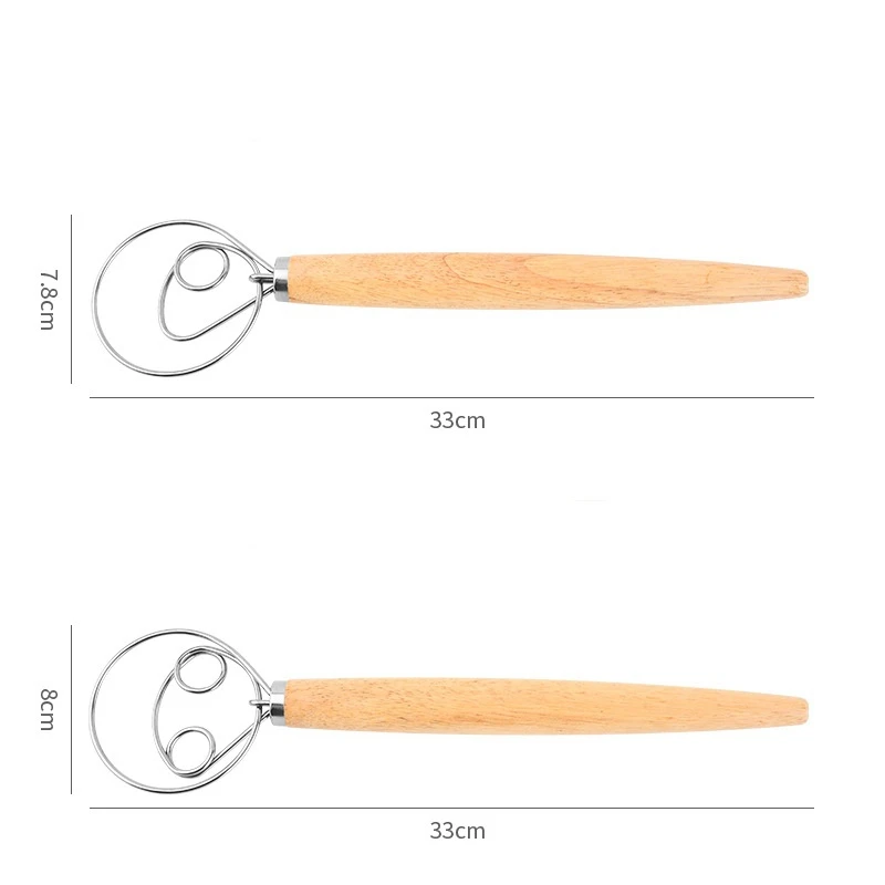 1 Piece Flour Coil Wire Whisk Cream Egg Beater Dough Hook Egg White Separator Pizza Dough Whisk Egg Stirring B