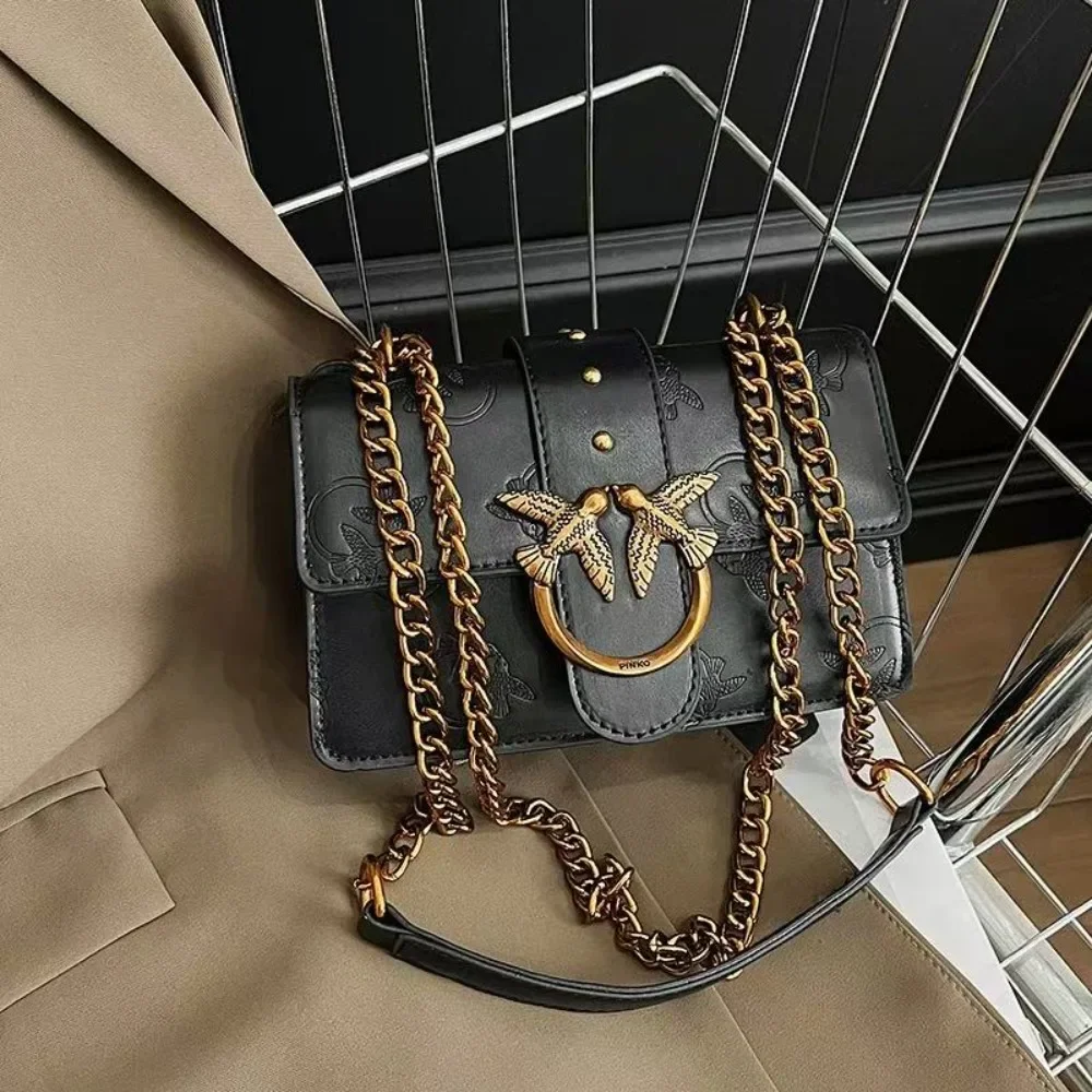 2026 Frühjahr/Sommer Kleiner Vogel Geprägte Unterarm-Schultertasche Neue Casual-Handtasche Ketten-Umhängetasche Geeignet für Frauen.689 – Detail 11