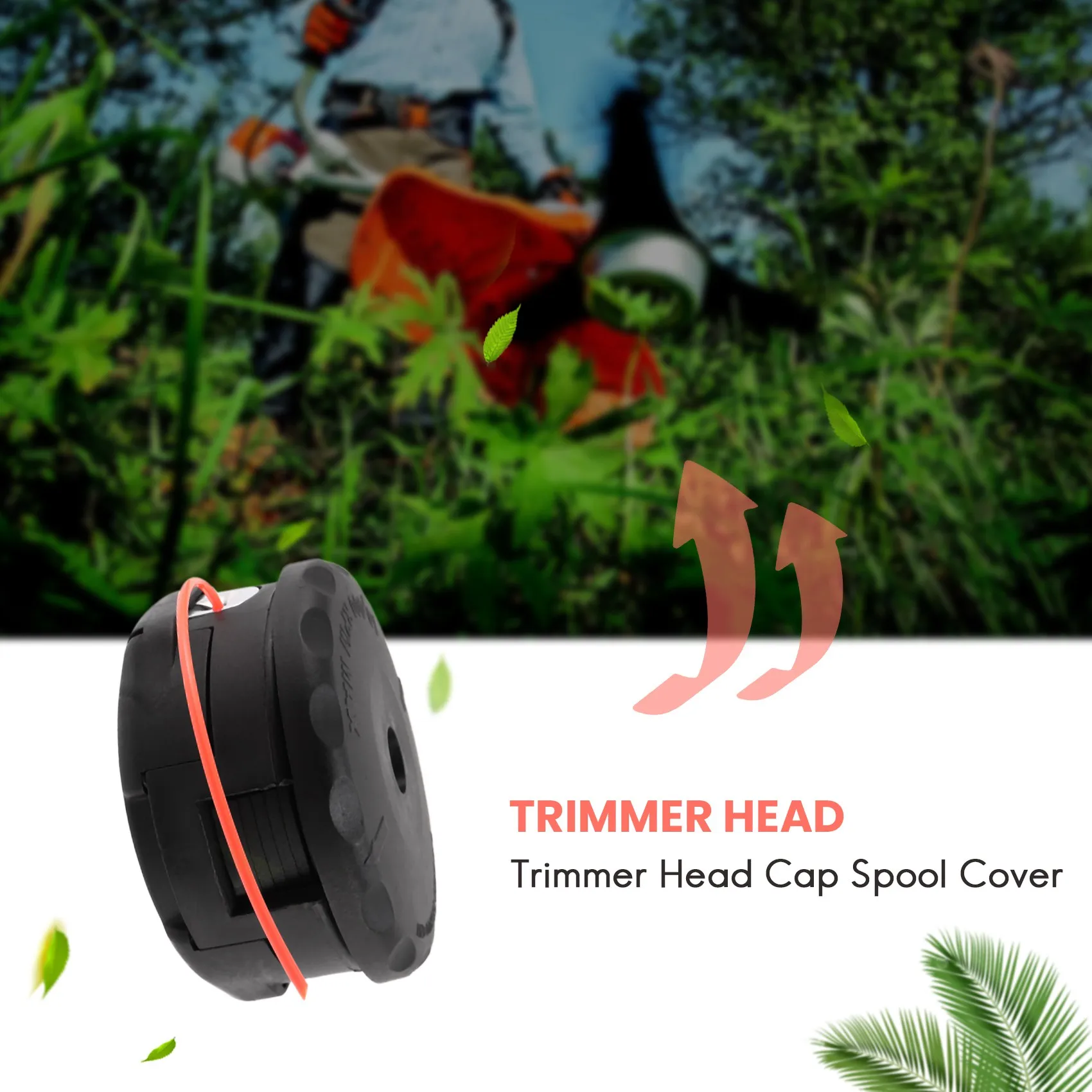 AEE4-SRM 225 Trimmer Head For Echo Speed-Feed 400 Trimmer Head Cap Spool Cover And Trimmer Head Replace SRM210 SRM210SB