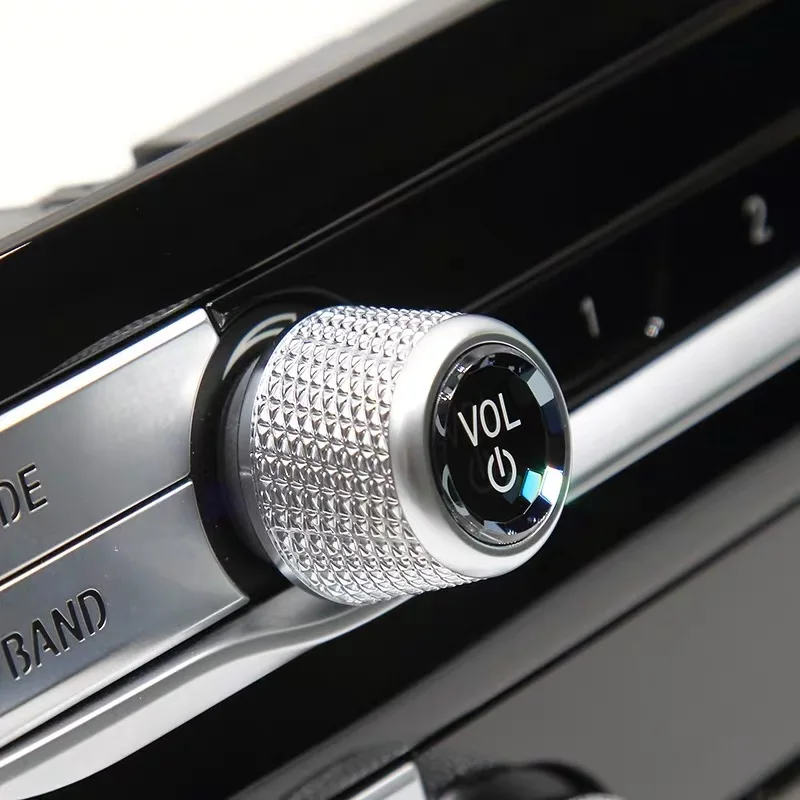 Crystal Car Volume Air Conditioning Control Knob Button Cover Replacement For BMW F30 F10 F25 F15 F02 G20 G30 G01G02 E60 E61