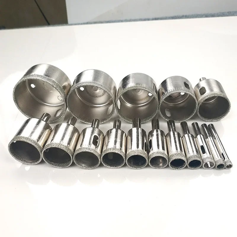 7-15pcs 3mm-50mm Diamond Coated Hss Drill Bit Set Tile Marble Glass Ceramic Hole Saw open Drilling Bits Diamond Core Bit