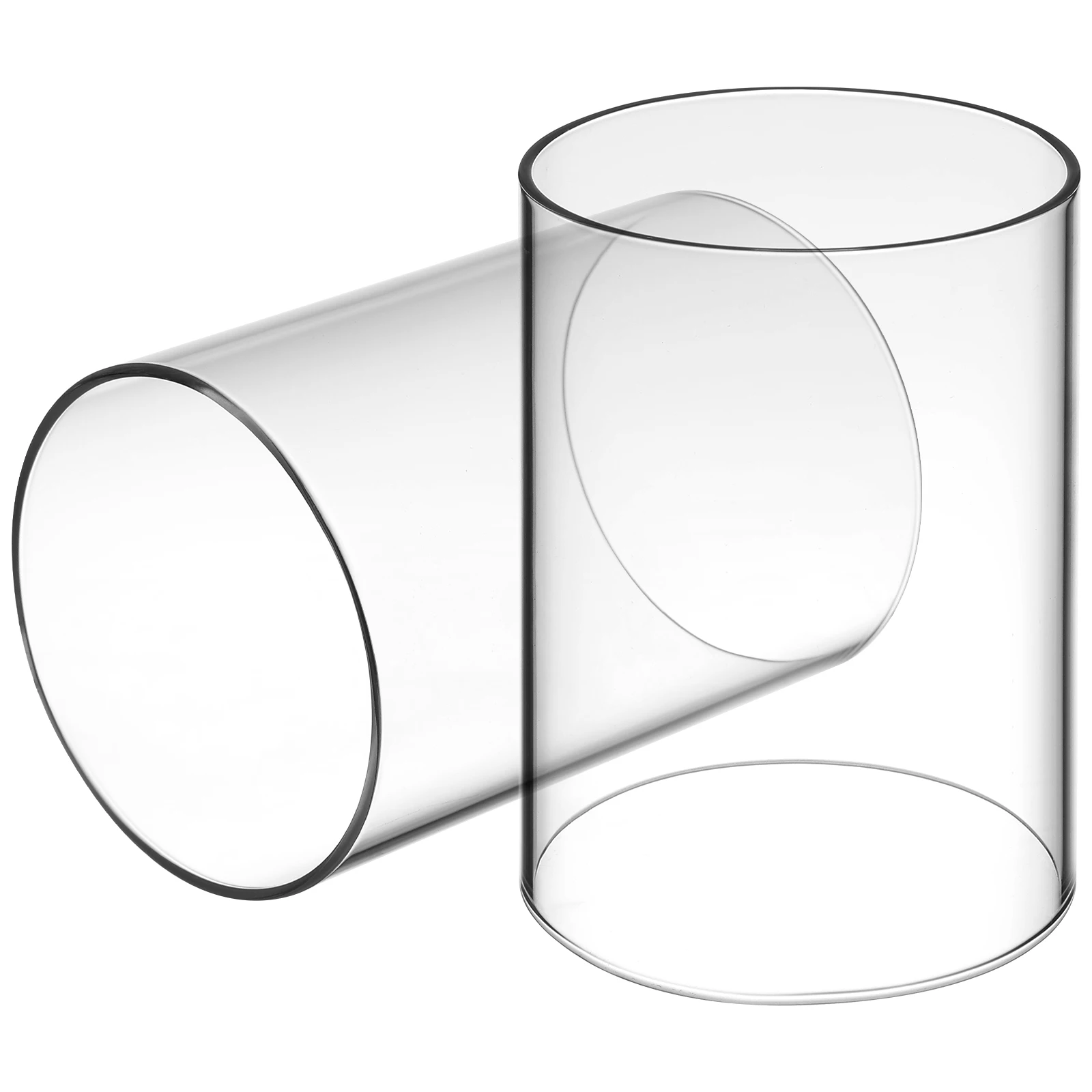 

Glass Lampshade Chimney Tube Holders for Tapered Candles Cover Atmosphere Decorative Light