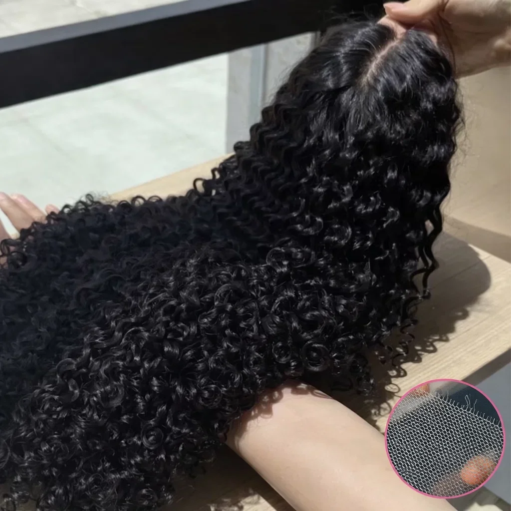 

Natural Deep Wave 13x4 Transparent Lace Front Human Hair Wigs Pre Plucked 5x5 Lace Closure Wigs Curly Water 360 Frontal Lace Wig